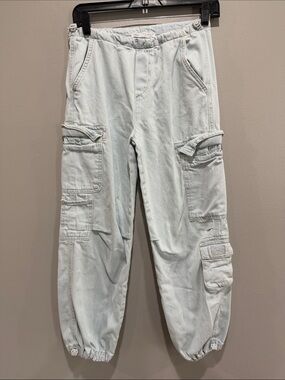 Zara Kids Light Gray Cargo Jogger Pants size 11-12 years